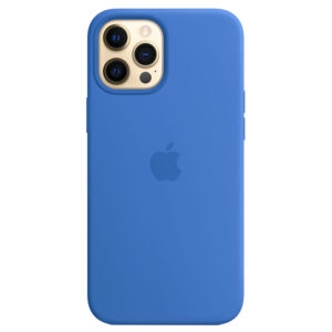 Case Silicona Azul Capri iPhone 12 Pro Max Mobile Store Ecuador