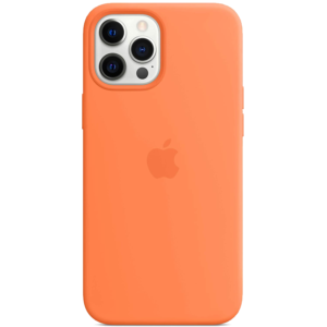 Case Silicona iPhone 12 Pro Max Naranja Mobile Store Ecuador
