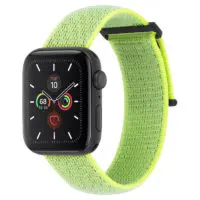 Correa Apple Watch Nylon Verde Neon Reflectivo 38-40mm Mobile Store Ecuador