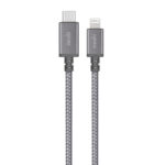 Cable Moshi Integra USB-C a Lightning de 1,2 mts Gris Mobile Store Ecuador