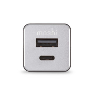 Cargador Moshi de auto QuikDuo con USB-C Mobile Store Ecuador1