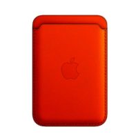 Cartera de piel Roja con MagSafe para el iPhone Mobile Store Ecuador