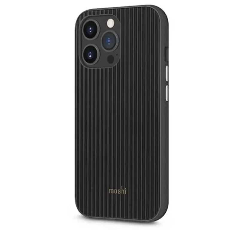 CASE – Moshi Arx Slim Hardshell Carcasa Rigida Y Delgada Iph 13 Pro – Black Mobile Store Ecuador