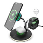 Soporte de carga inalámbrica con MagSafe 3 en 1 HyperGear MaxCharge Mobile Store Ecuador Soporte de carga inalámbrica con MagSafe 3 en 1 HyperGear MaxCharge Mobile Store Ecuador
