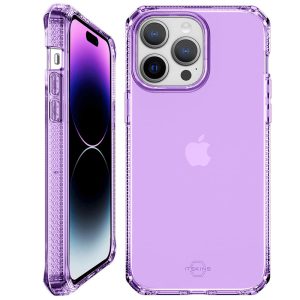 Case Itskins Hybridr Espectro R Transparente Púrpura para iPhone 14 Pro Max Mobile Store Ecuador