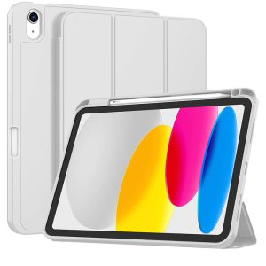 Case ZryXal para iPad 10ma generación de 10.9 pulgadas Gris Mobile Store Ecuador