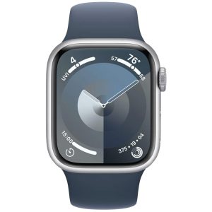 Apple Watch Series 9 Silver with Storm Blue Sport Mobile Store Ecuador
