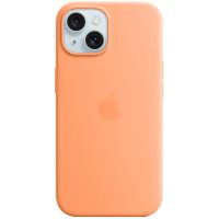 Case Silicona con Magsafe para iPhone 15 Naranja Mobile Store Ecuador