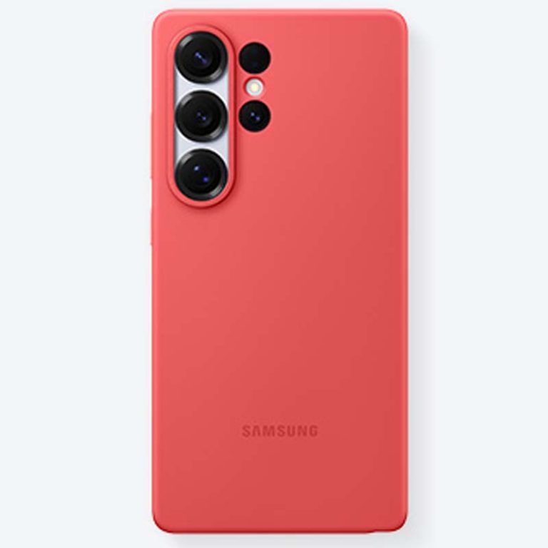 CASE - Silicone Samsung Galaxy S25 Ultra Rojo Mobile Store Ecuador