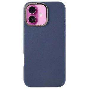 CASE Spigen Leather Magsafe Metal Iphone 16 Matte Blue Mobile Store Ecuador