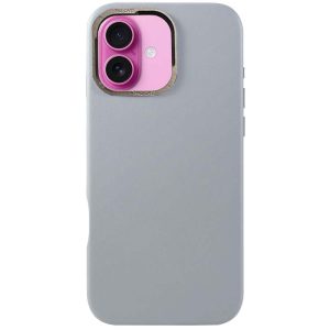 CASE Spigen Leather Magsafe Metal Iphone 16 Matte Grey Mobile Store Ecuador