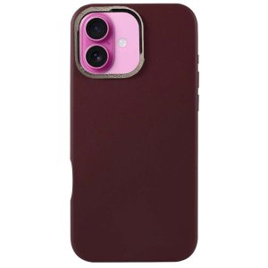 CASE Spigen Leather Magsafe Metal Iphone 16 Matte Purple Mobile Store Ecuador