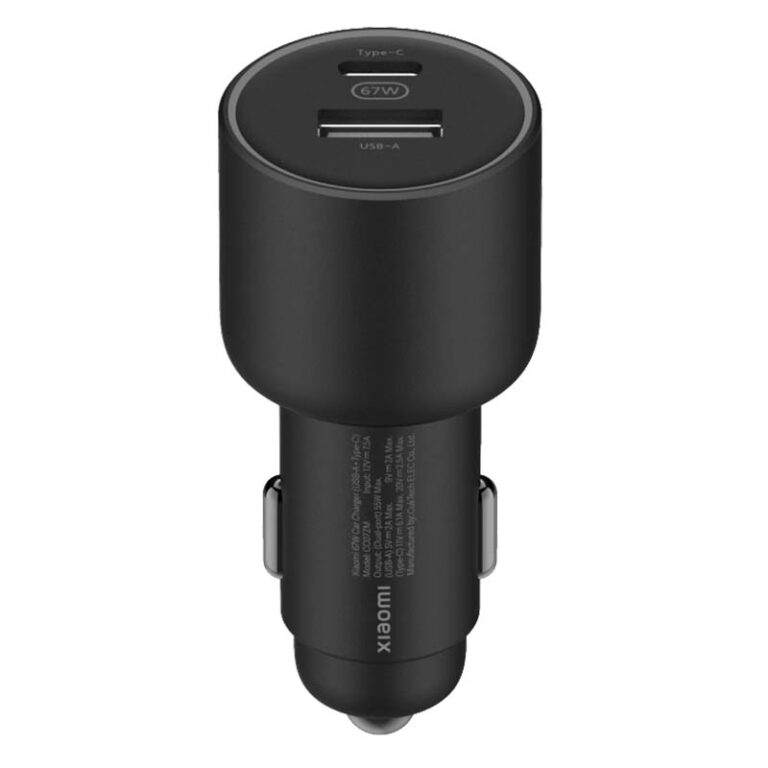 CARGADOR - Xiaomi 67W Charger car USB-A + Type C Mobile Store Ecuador
