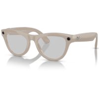 RAY-BAN Meta Skyler RW4014 - Shiny Chalky Grey Transparente - Zafiro Transitions Mobile Store Ecuador