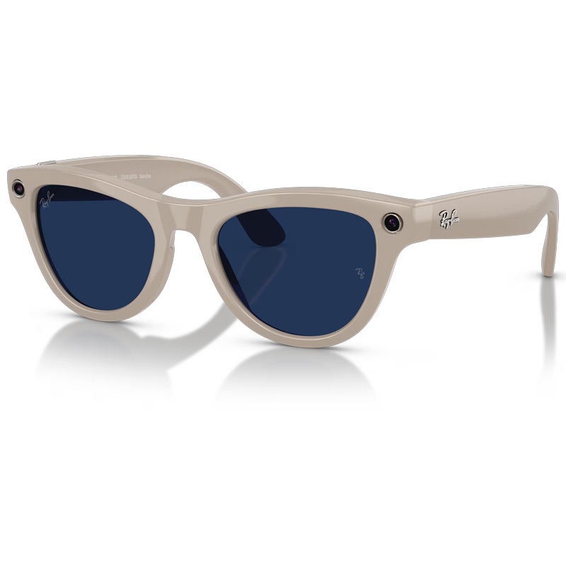 RAY-BAN Meta Skyler RW4014 - Shiny Chalky Grey Transparente - Zafiro Transitions Mobile Store Ecuador1