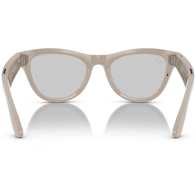 RAY-BAN Meta Skyler RW4014 - Shiny Chalky Grey Transparente - Zafiro Transitions Mobile Store Ecuador3