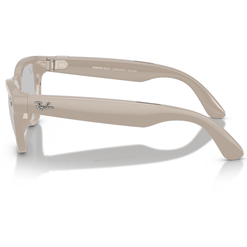 RAY-BAN Meta Skyler RW4014 - Shiny Chalky Grey Transparente - Zafiro Transitions Mobile Store Ecuador4