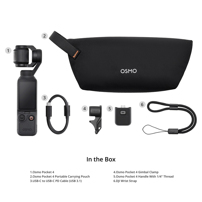 DJI Osmo Pocket 4 - 4K Gimbal Camera Standard Combo Mobile Store Ecuador