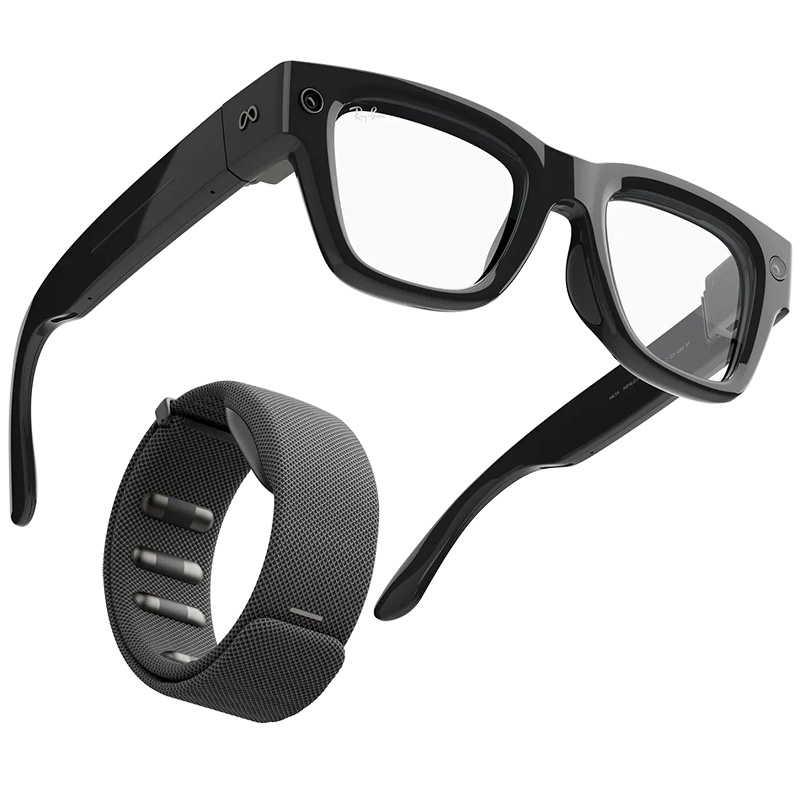 RAY-BAN Display Meta Glassess Shiny Black + Band Charcoal Mobile Store Ecuador