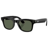 RAY-BAN Meta Wayfarer (Gen 2) - Shiny Black With Green Mobile Store Ecuador