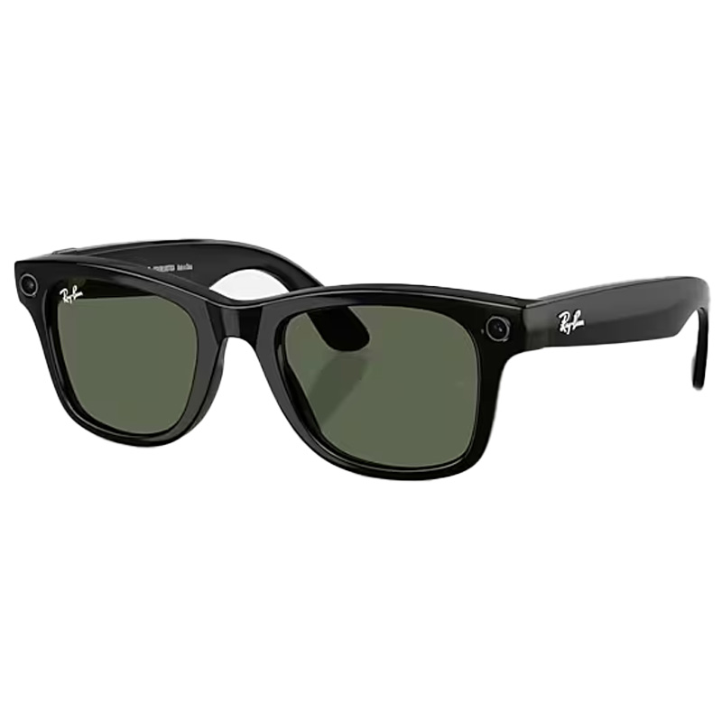 RAY-BAN Meta Wayfarer (Gen 2) - Shiny Black With Green Mobile Store Ecuador